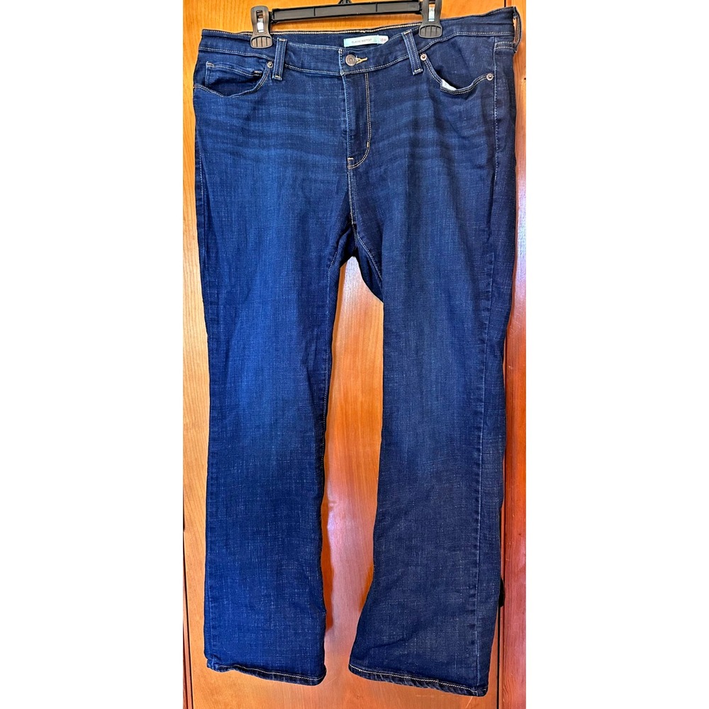 Levis Classic Bootcut Jeans Womens 18W Dark Wash Denim Jeans
